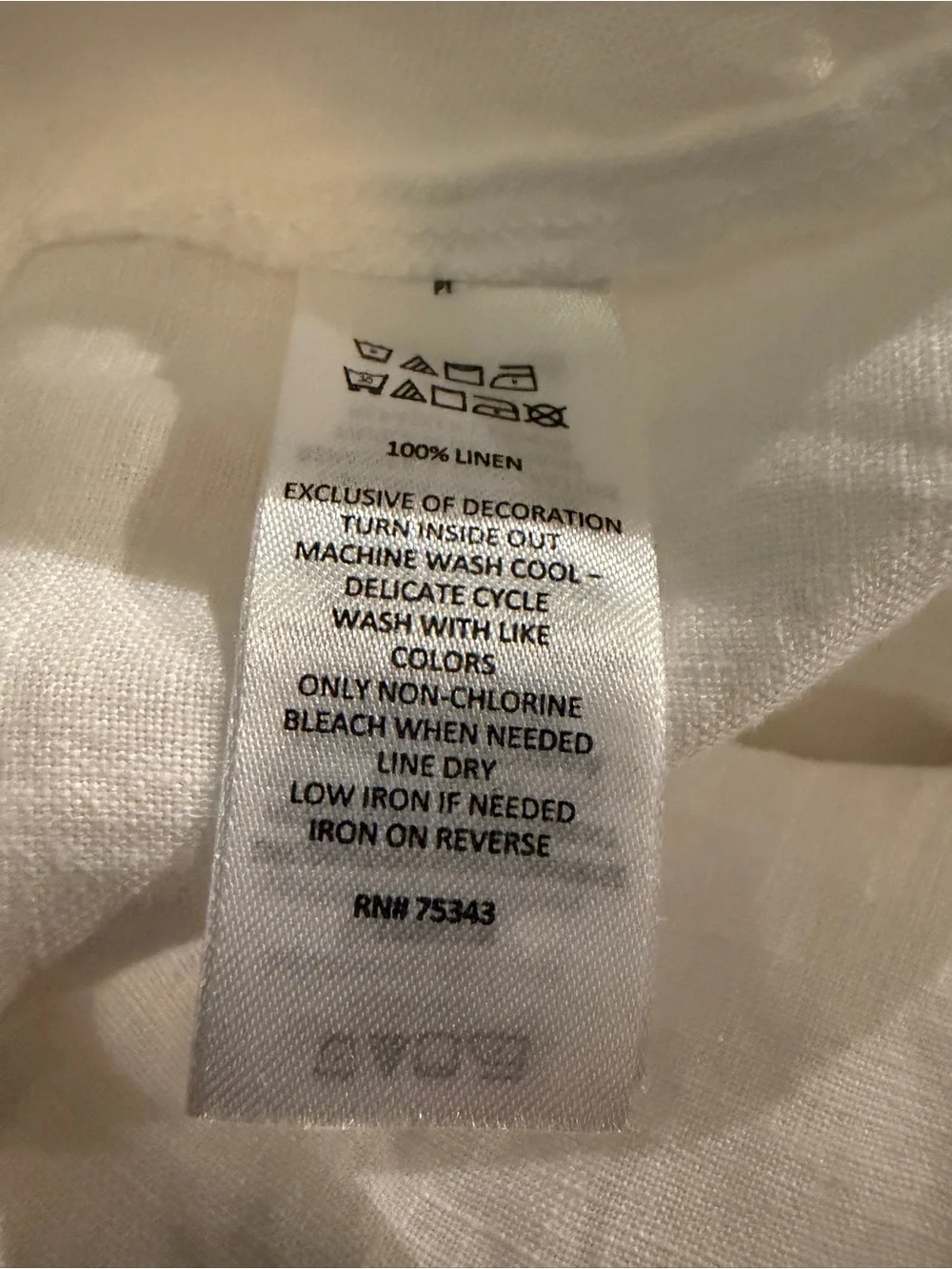 Joie White 100% Linen Crop white Drawstring pants M